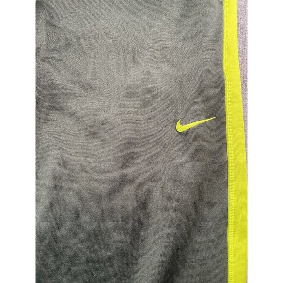 Nike Athletic Pants Mens Medium Green/Yellow Y2K Dri Fit Basketball Ankle Zip M. - Picture 2 of 7